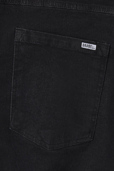 Mens Boot Cut Athletic Fit Jeans 2.0 - Black - photo from back pocket detail #color_black