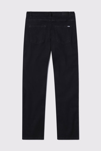 Mens Relaxed Athletic Fit Jeans 2.0 - Black - photo from back flat lay #color_black