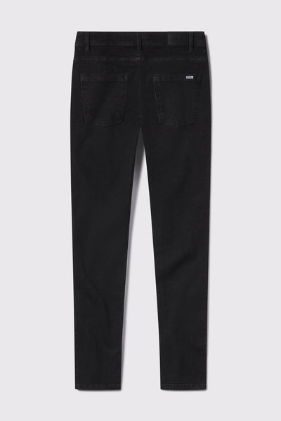Mens Slim Athletic Fit Jeans 2.0 -Black - photo from back flat lay #color_black