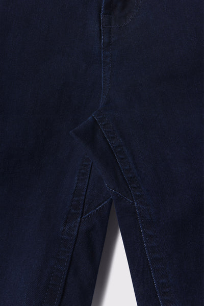 Mens Slim Athletic Fit Jeans 2.0 -Dark Rinse - photo from gusset detail #color_dark-rinse