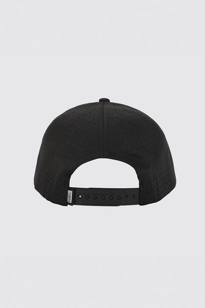 Monogram Mesh Snapback Hat - Black - photo from back #color_black-monogram