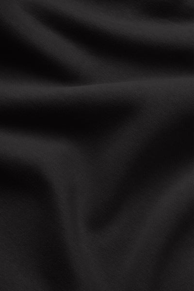 Monogram Heavy Hoodie - Black - photo from fabric detail #color_black