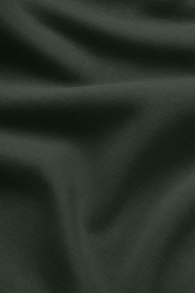 Monogram Heavy Hoodie - Forest - photo from fabric detail #color_forest