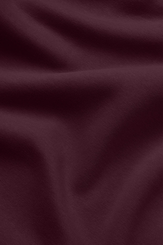 Monogram Heavy Hoodie - Maroon - photo from fabric detail #color_maroon