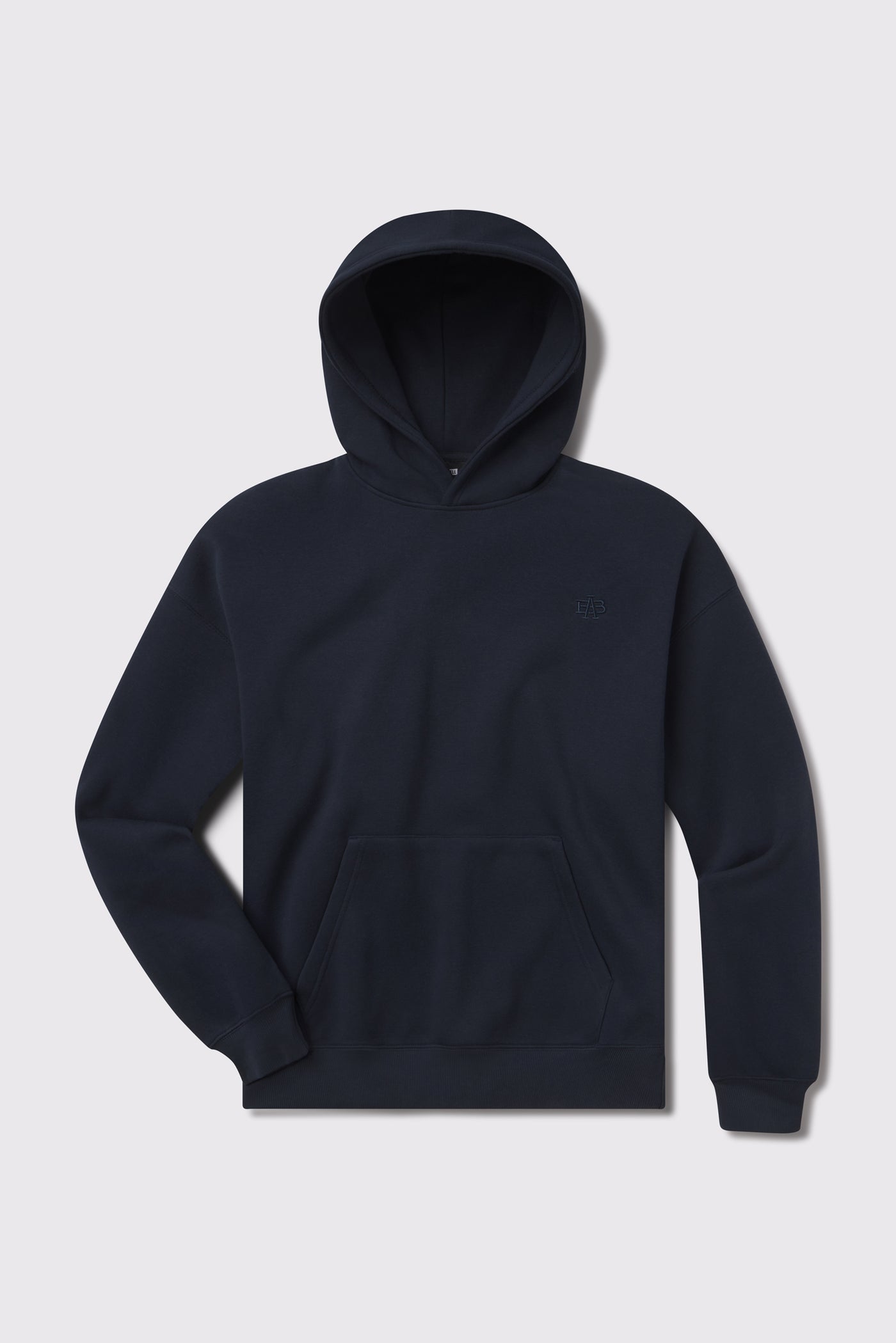 Monogram Heavy Hoodie - Cadet - photo from front flat lay #color_cadet