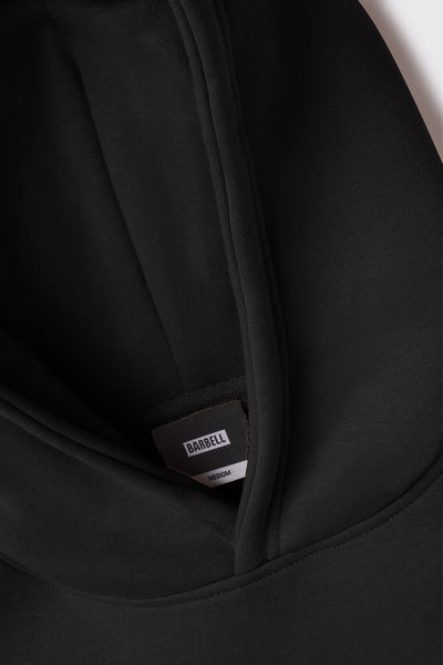 Monogram Heavy Hoodie - Black - photo from hood detail #color_black