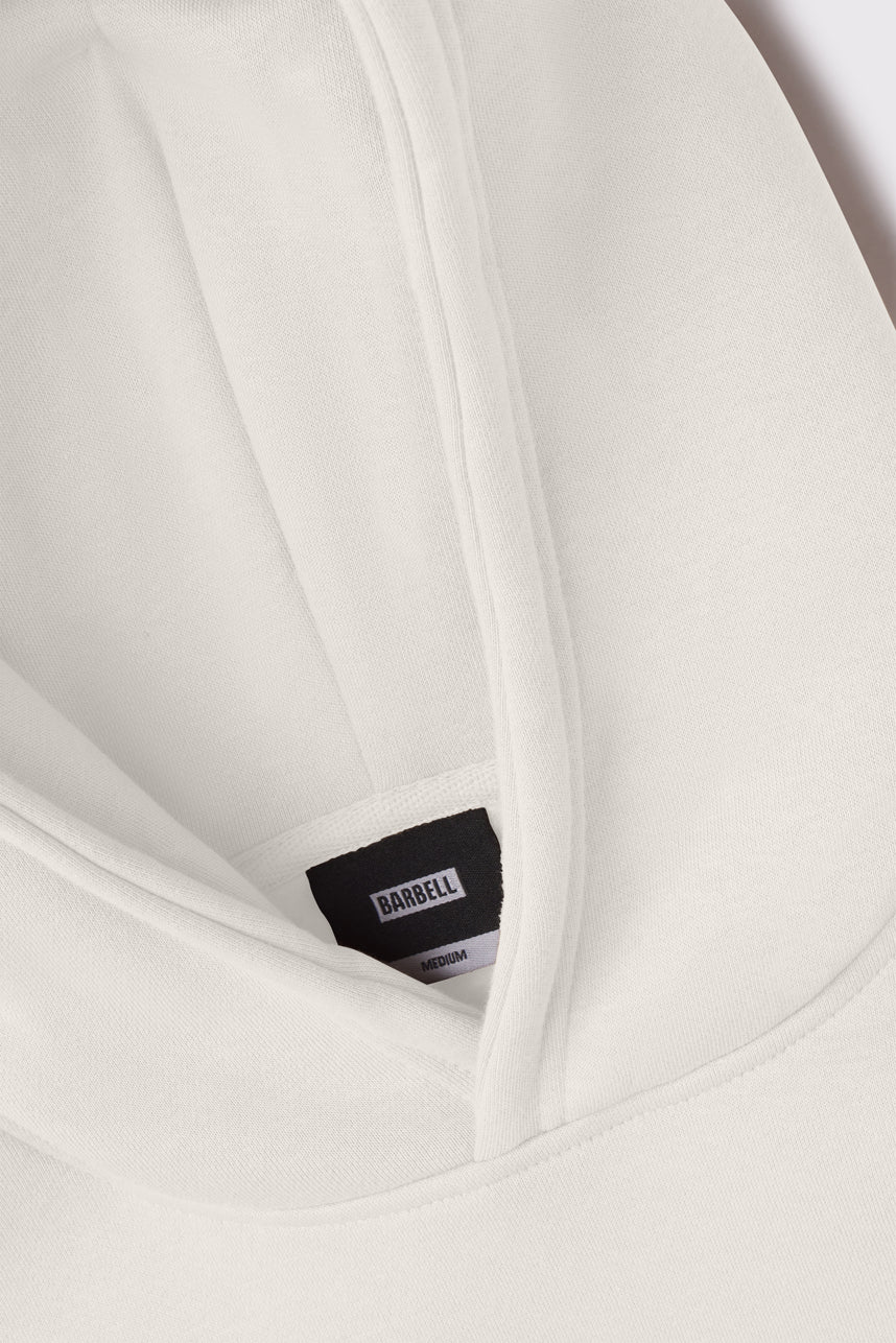 Monogram Heavy Hoodie - Cream - photo from hood detail #color_cream
