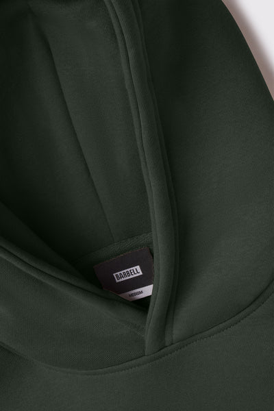 Monogram Heavy Hoodie - Forest - photo from hood detail #color_forest