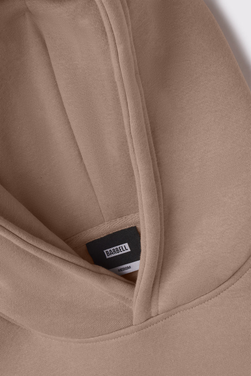 Monogram Heavy Hoodie - Stone - photo from hood detail #color_stone