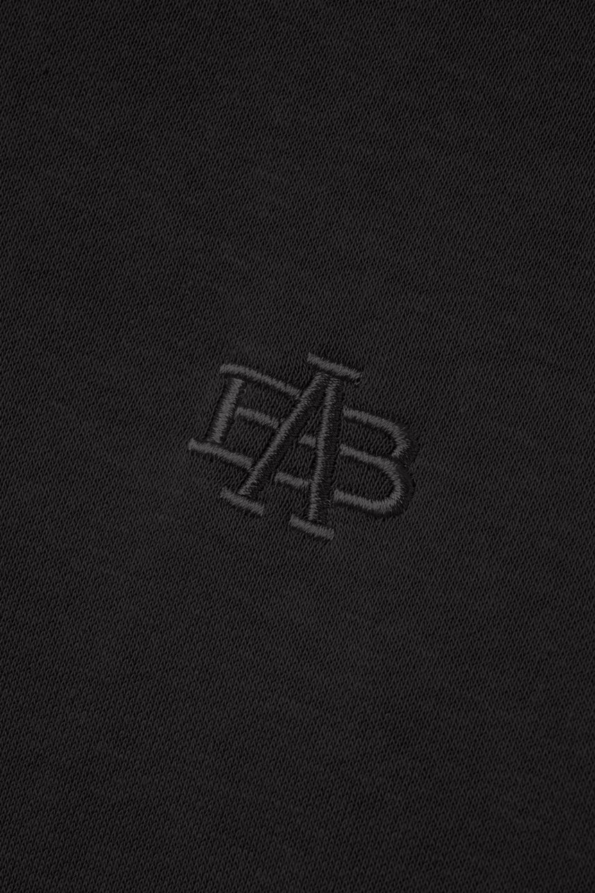 Monogram Heavy Hoodie - Black - photo from logo detail #color_black
