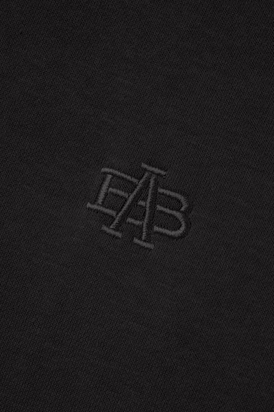 Monogram Heavy Hoodie - Black - photo from logo detail #color_black