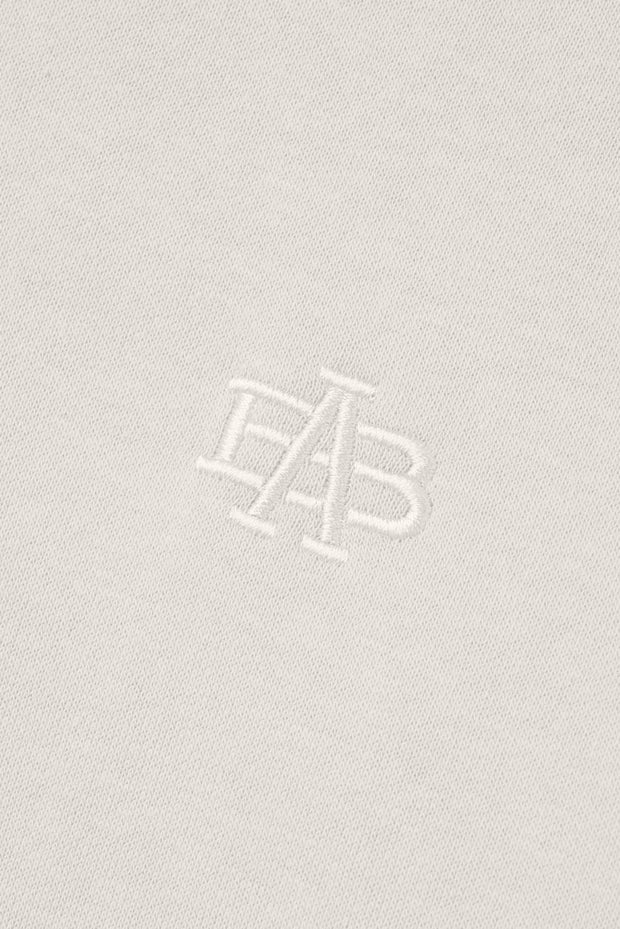Monogram Heavy Hoodie - Cream - photo from logo detail #color_cream