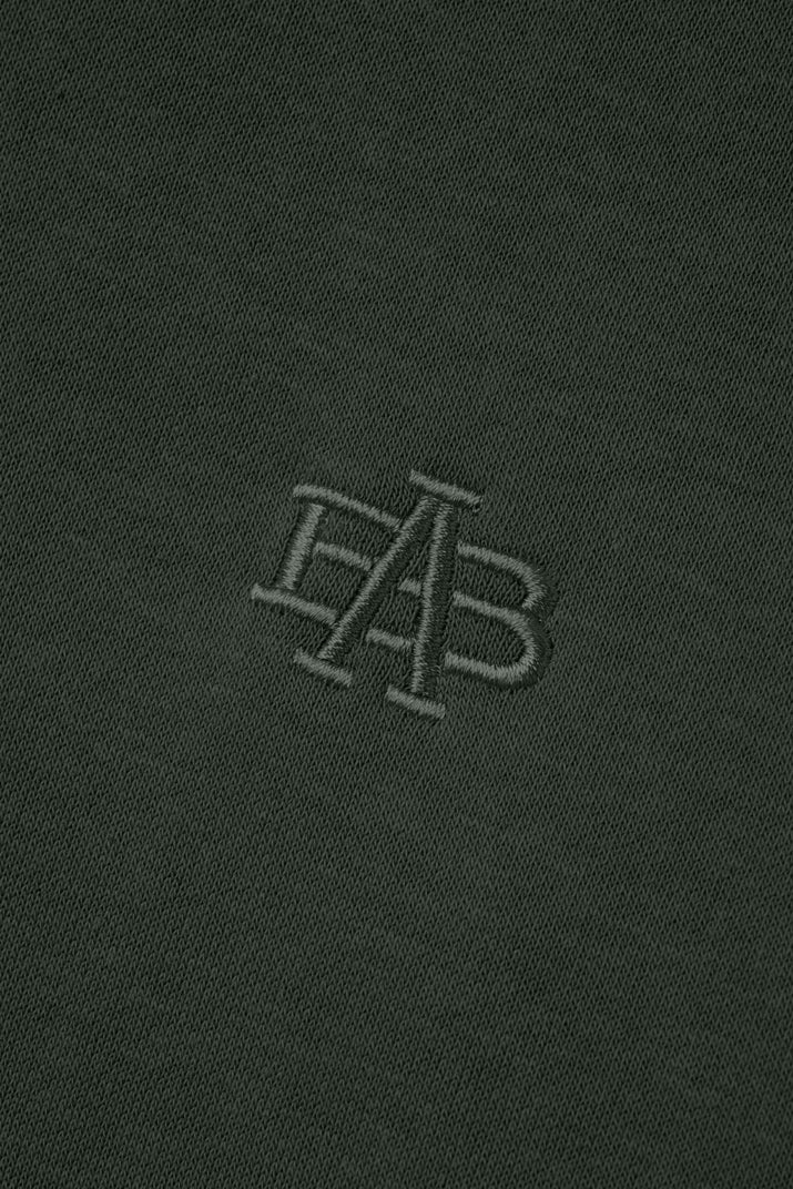 Monogram Heavy Hoodie - Forest - photo from logo detail #color_forest