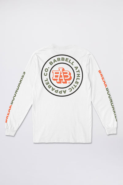 monogram long sleeve mockup back view