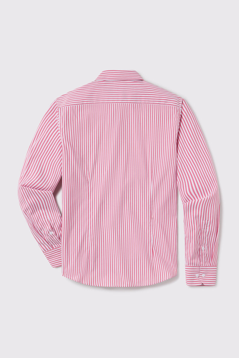 Motive Dress Shirt - Red Stripe - photo from back flat lay #color_red-stripe