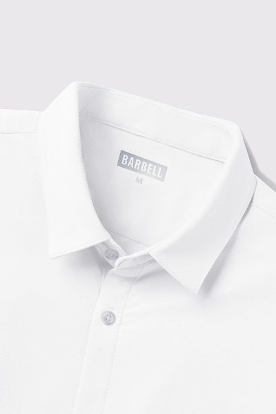 Motive Dress Shirt - White - photo from collar detail #color_white