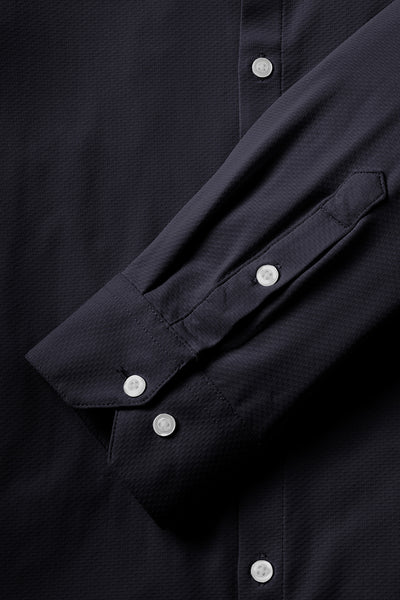 Motive Dress Shirt - Navy - photo from cuff detail #color_navy