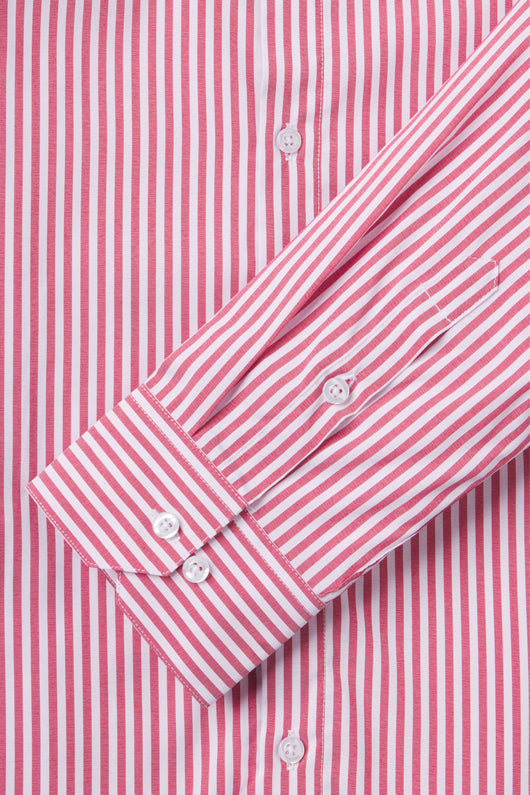 Motive Dress Shirt - Red Stripe - photo from cuff detail #color_red-stripe
