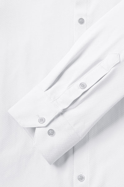 Motive Dress Shirt - White - photo from cuff detail #color_white