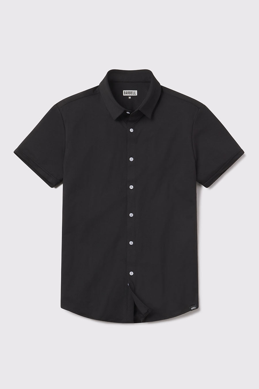 Motive Dress Shirt - Black - photo from front flat lay #color_black