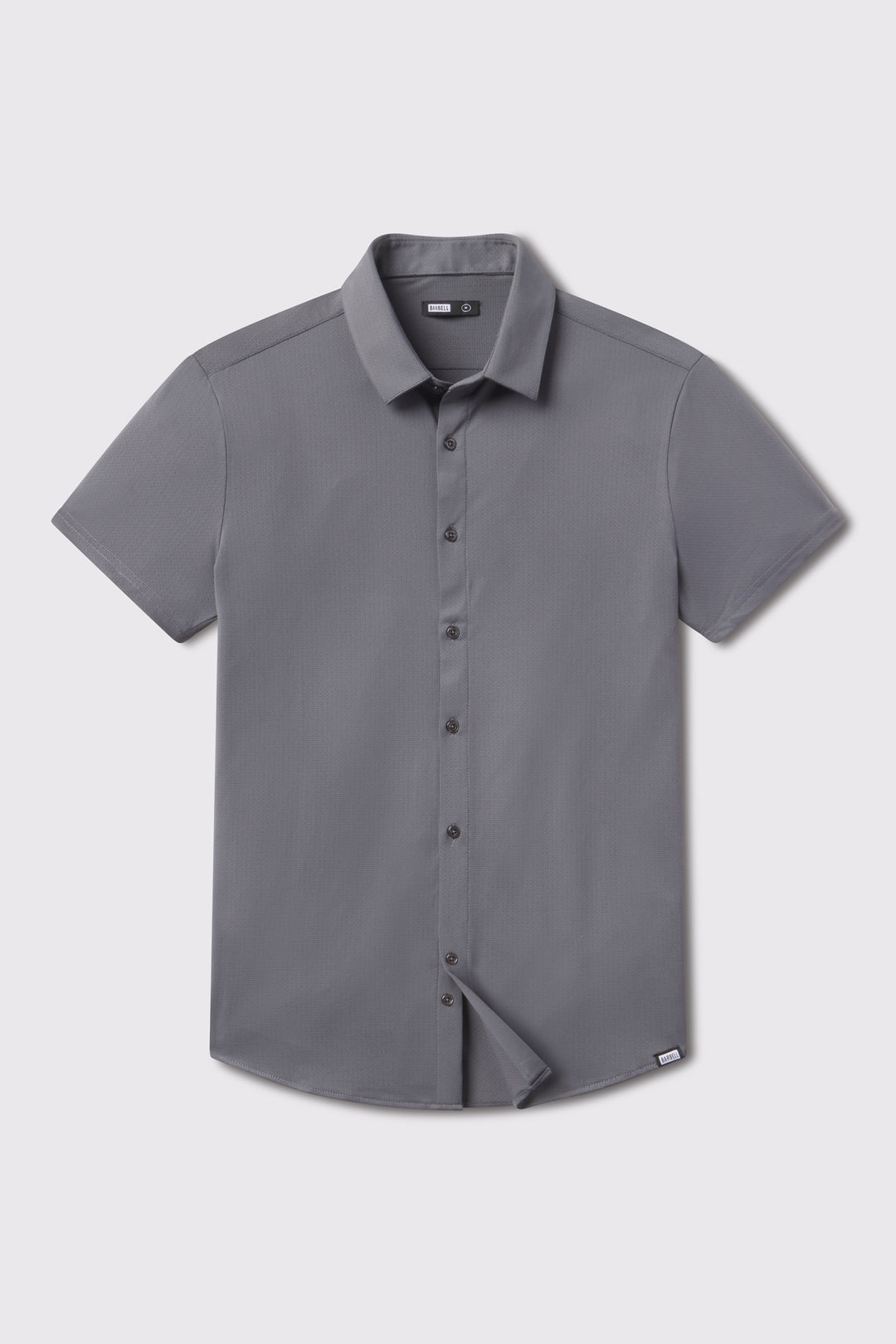 slim fit dress slacks Motive Short Sleeve Dress Shirt M / Black