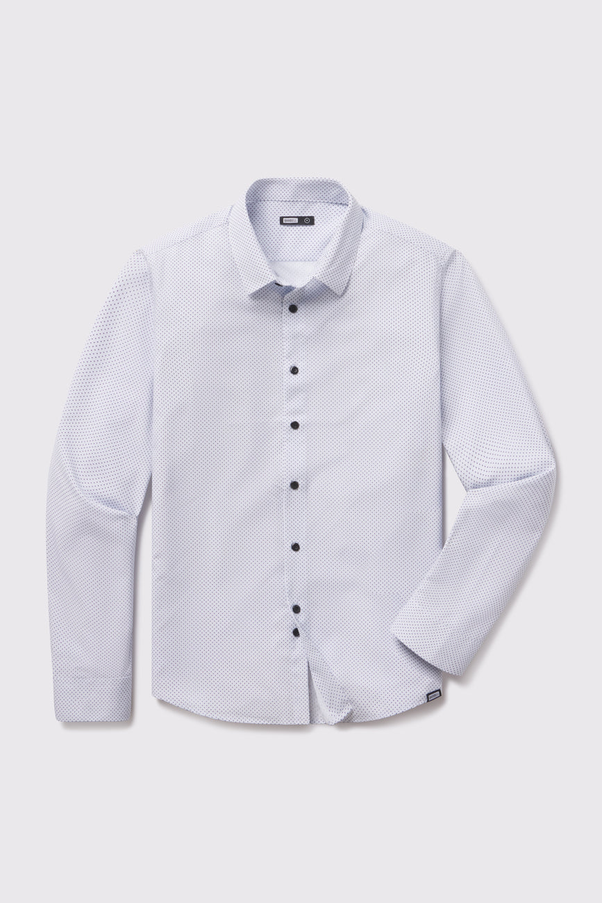 Motive Dress Shirt - Black Dot - photo from front flat lay #color_black-dot