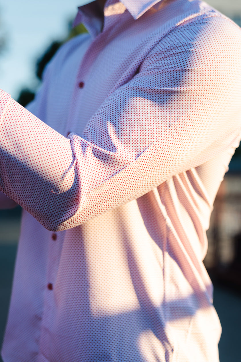 black and pink dress shirt Lonely Heart | Men's Pink & Black Flannel main image 1
