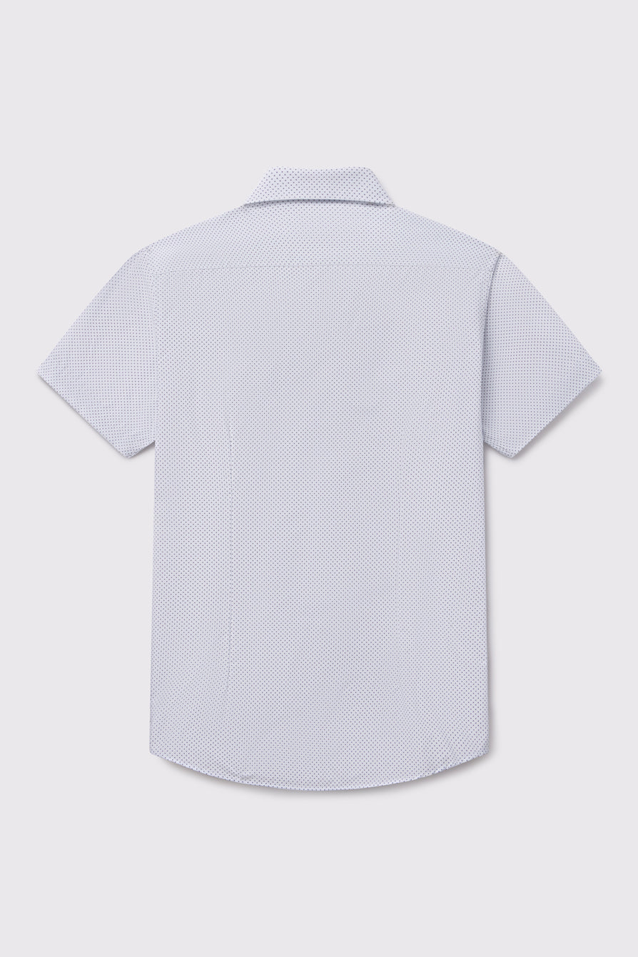 Motive Dress Shirt - Black Dot - photo from back flat lay #color_black-dot