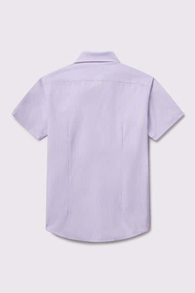 Motive Short Sleeve - Steel Purple - photo from back flat lay #color_purple-stripe