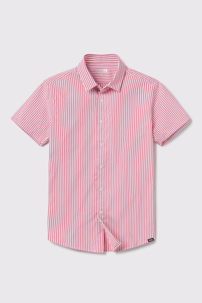 Motive Short Sleeve - Red Stripe - photo from front flat lay #color_red-stripe