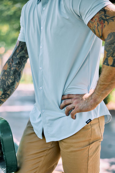 Motive Short Sleeve - Blue - photo from lifestyle #color_blue