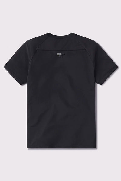 One Mile Out Ultralight Tech Tee - Black - photo from back flat lay #color_black