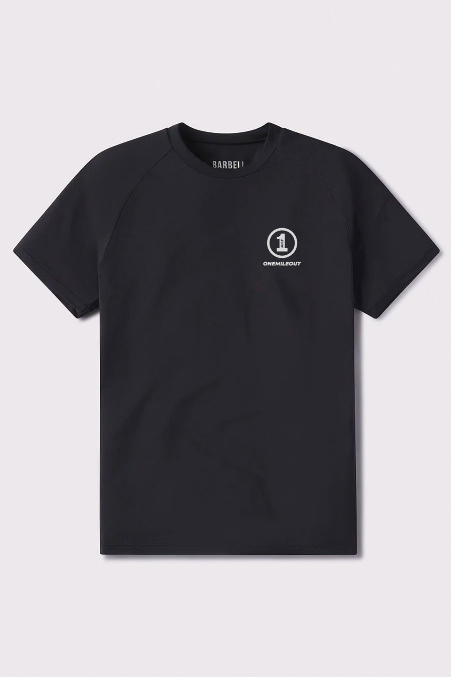 One Mile Out Ultralight Tech Tee - Black - photo from front flat lay #color_black