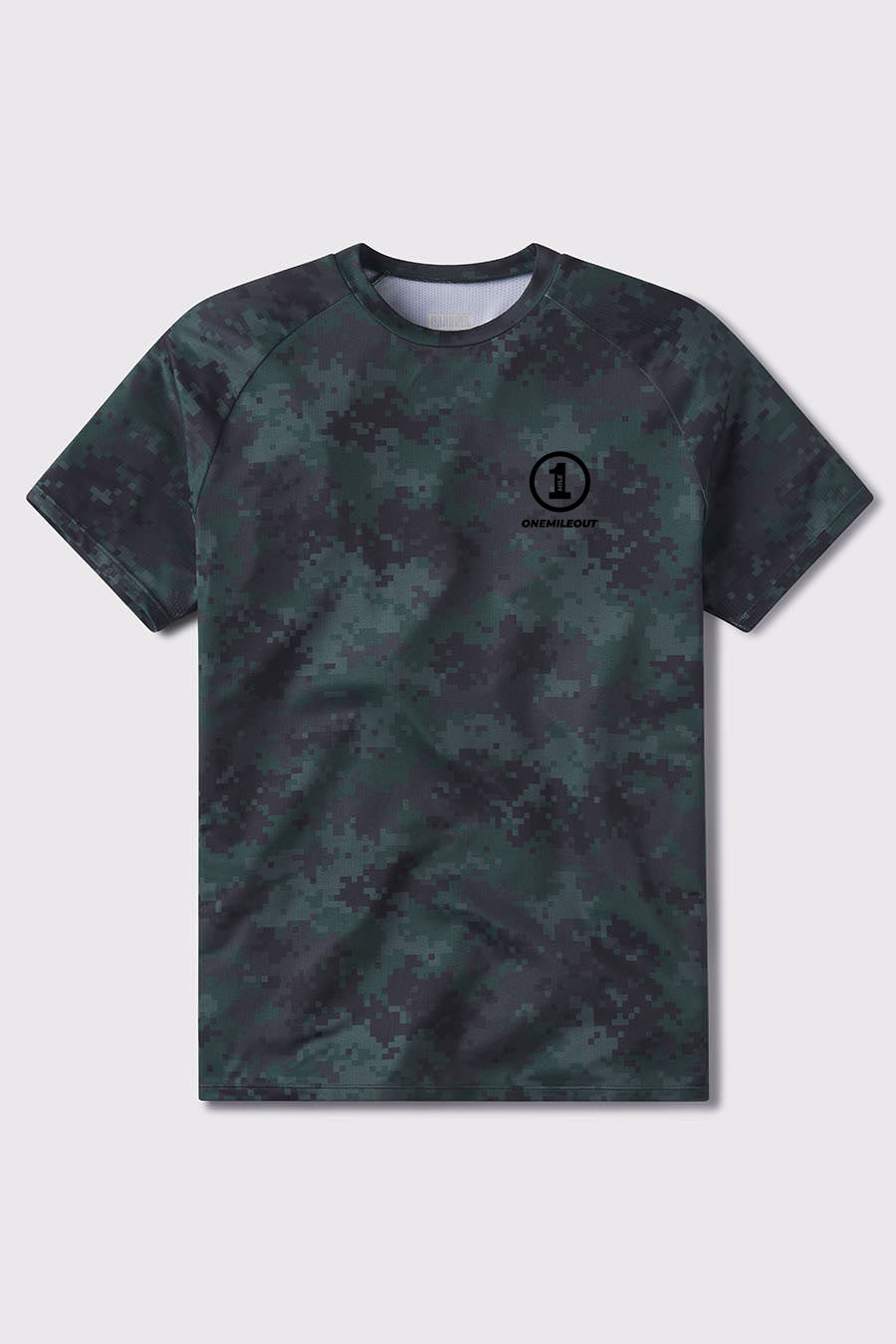 One Mile Out Ultralight Tech Tee - Woodland - photo from front flat lay #color_woodland