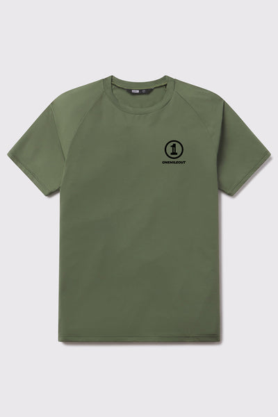 One Mile Out Ultralight Tech Tee - Sage - photo from front flat lay #color_sage