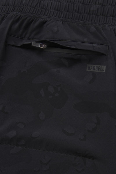 Phantom Short - Black Chocolate Chip - photo from back pocket flat lay #color_black-chocolate-chip