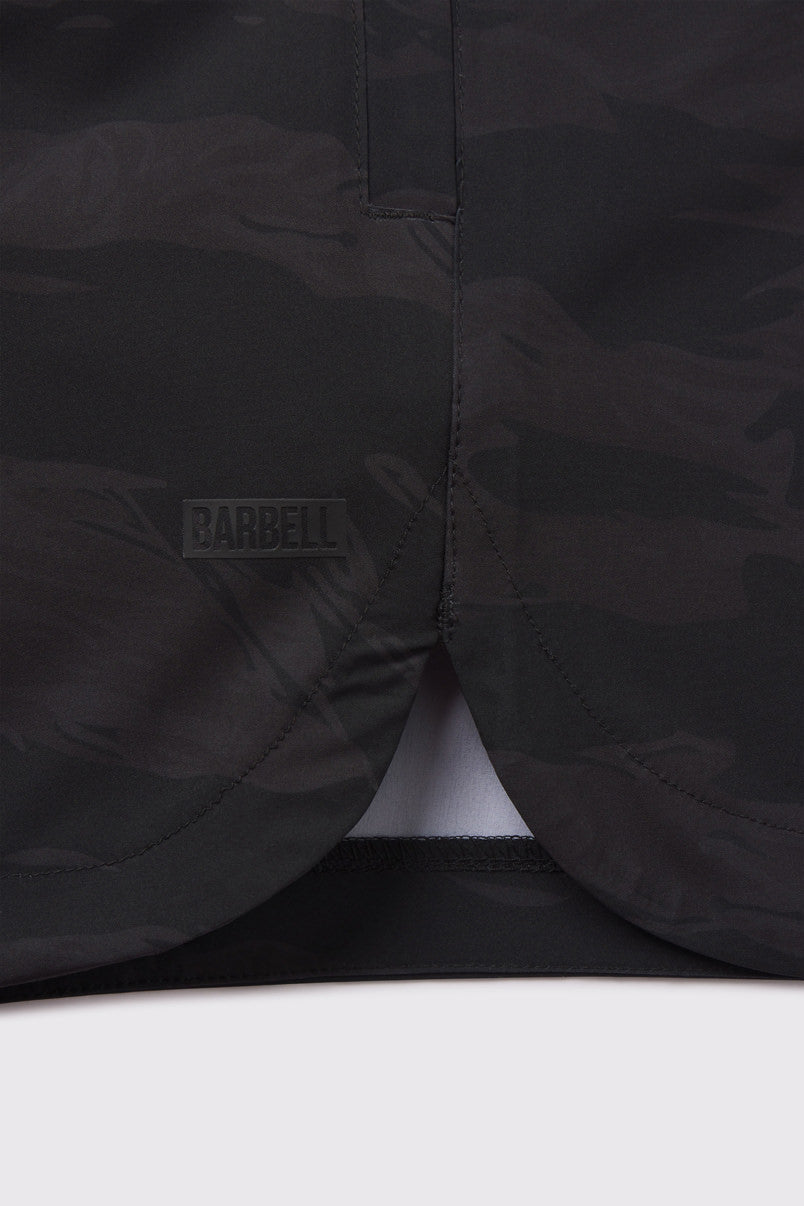Rapid Short - Black Tiger Stripe - photo from hem detail #color_black-tiger-stripe