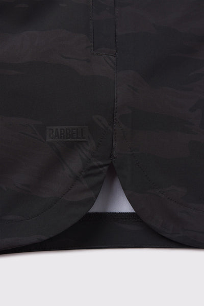 Rapid Short - Black Tiger Stripe - photo from hem detail #color_black-tiger-stripe
