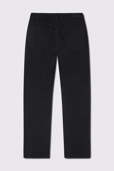 Mens Relaxed Athletic Fit Jeans 2.0 - Black - photo from back flat lay #color_black