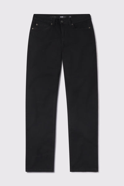 Mens Relaxed Athletic Fit Jeans 2.0 -Black - photo from front flat lay #color_black