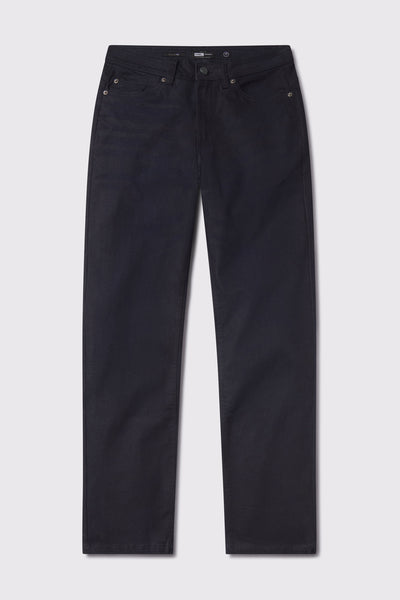 Mens Relaxed Athletic Fit Jeans 2.0 -Dark Distressed - photo from front flat lay #color_dark-distressed