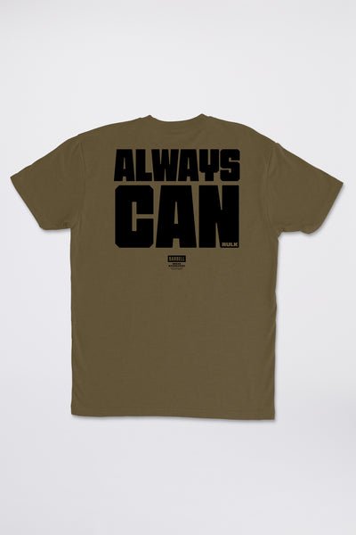 Rulk Always Can Tee - Rifle - photo from front flat lay #color_rifle