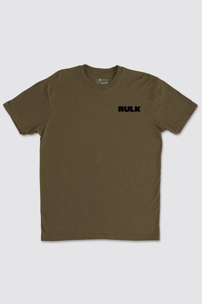 Rulk Always Can Tee - Rifle - photo from back flat lay #color_rifle