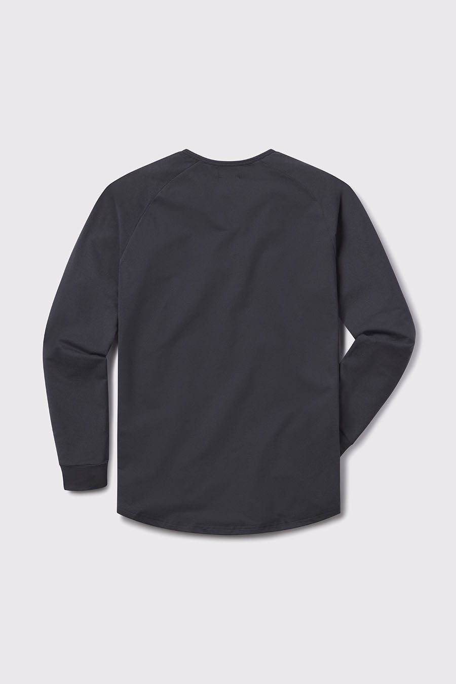 Scout Henley -Charcoal - photo from back flat lay #color_charcoal