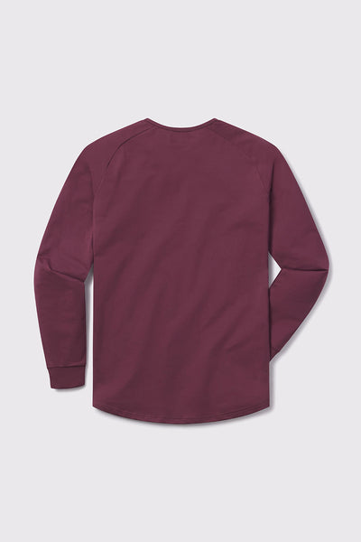 Scout Henley -Currant - photo from back flat lay #color_currant