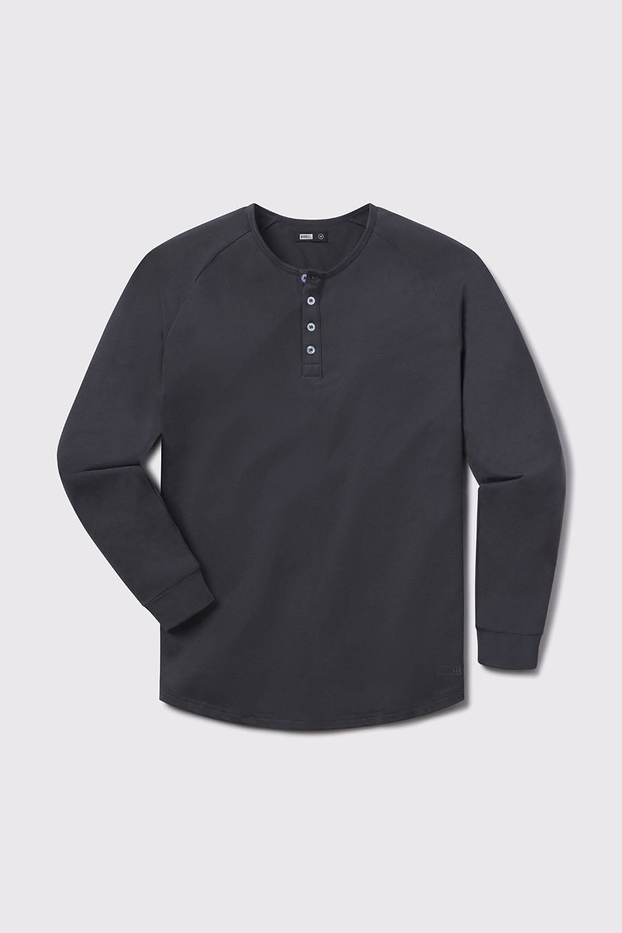Scout Henley -Charcoal - photo from front flat lay #color_charcoal