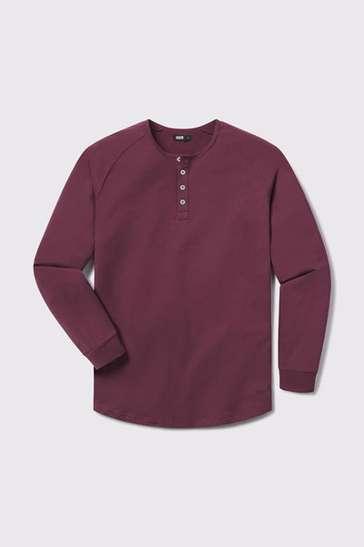 Scout Henley -Currant - photo from front flat lay #color_currant