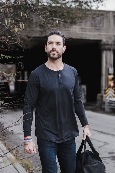 Scout Henley - Black - photo from lifestyle #color_black