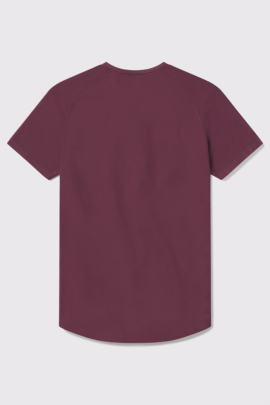 Scout Henley Short Sleeve -Currant - photo from back flat lay #color_currant