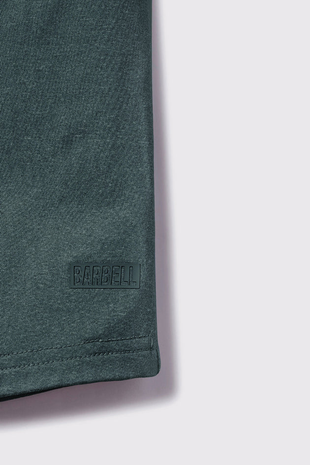 Scout Henley Short Sleeve -Mountain Blue - photo from detail flat lay #color_mountain-blue